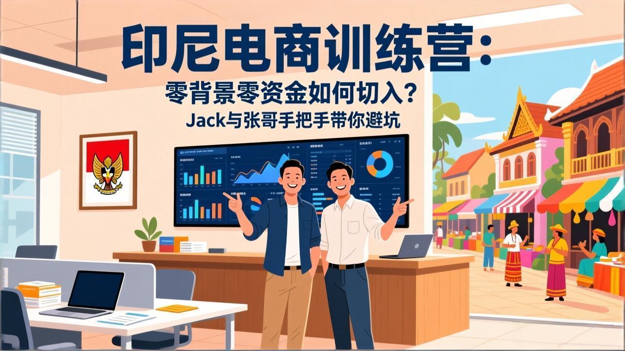 （17533期）印尼电商训练营：零背景零资金如何切入？Jack与张哥手把手带你避坑|无忧资源社