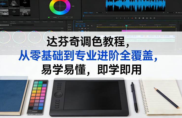 达芬奇调色教程，从零基础到专业进阶全覆盖，易学易懂，即学即用|无忧资源社