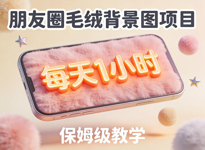 朋友圈动态背景图项目，每天1小时，实战保姆级教学【第二期】|无忧资源社