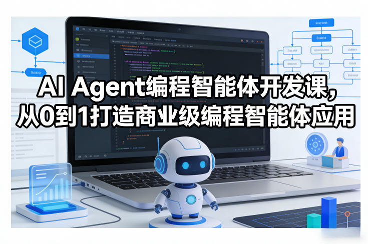 AI Agent编程智能体开发课，从0到1打造商业级编程智能体应用|无忧资源社