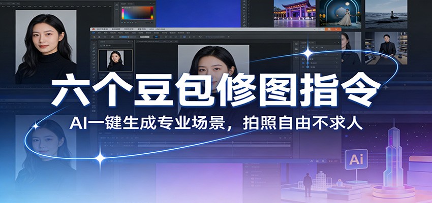 六个豆包修图指令：AI 一键生成专业场景，拍照自由不求人|无忧资源社