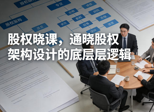 股权晓课，通晓股权架构设计的底层逻辑|无忧资源社