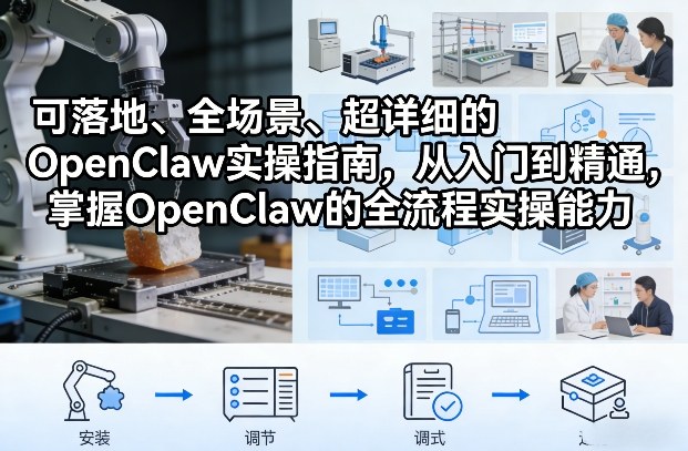 可落地、全场景、超详细的OpenClaw实操指南，从入门到精通，掌握OpenClaw的全流程实操能力|无忧资源社
