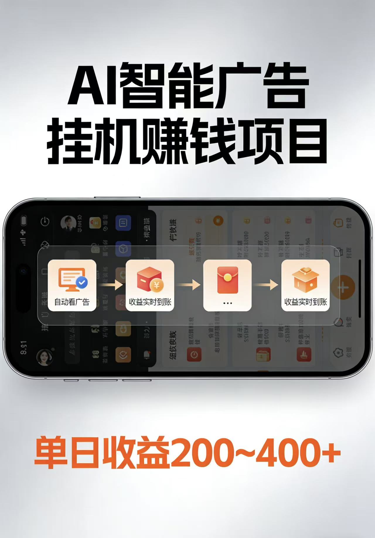 AI智能挂机看广告，每日稳定收益200-400+|无忧资源社