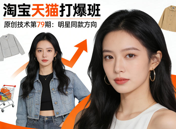《淘宝天猫打爆班》原创技术第79期：明星同款方向|无忧资源社