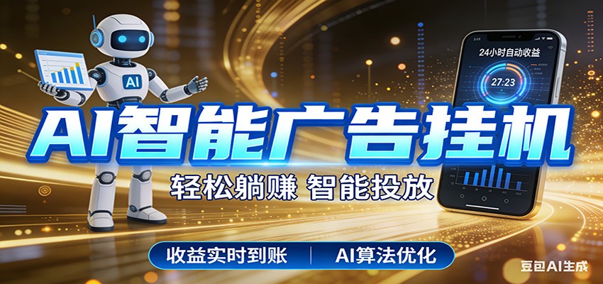 智能广告挂机新时代，利用碎片化时间实现稳定被动收益，AI帮你持续盈利|无忧资源社