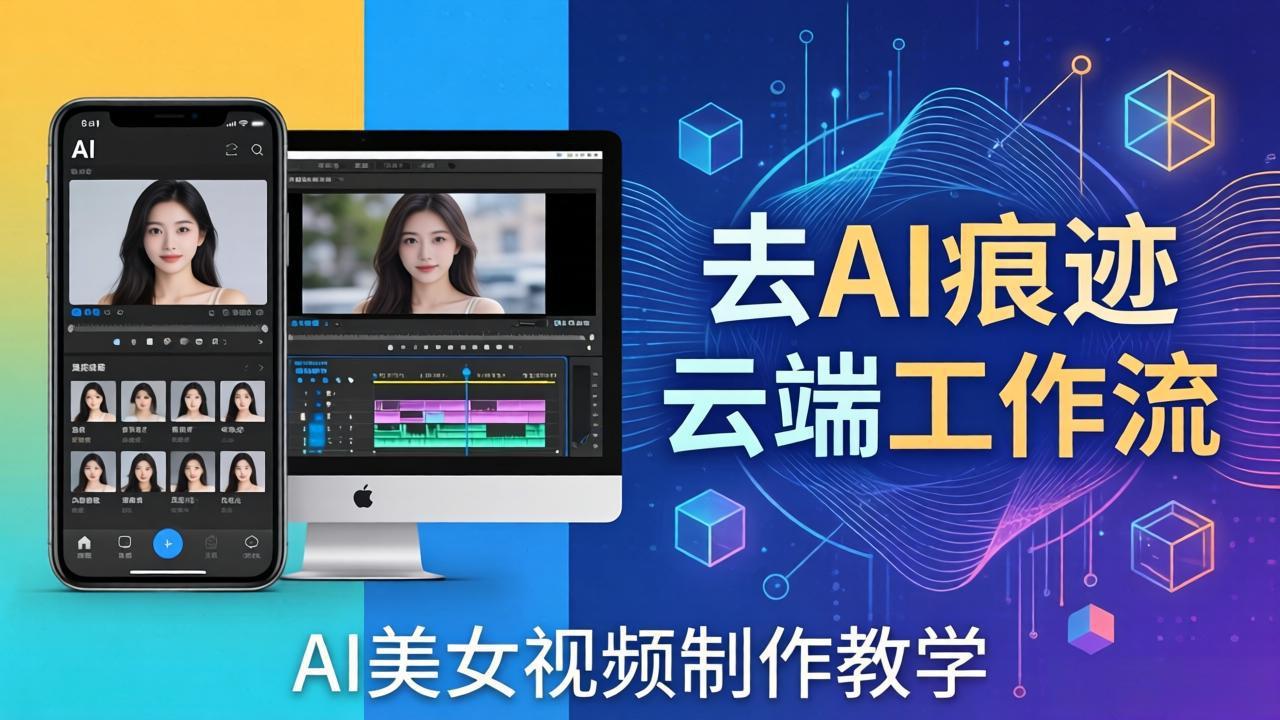 （17928期）AI美女视频制作教学：去AI痕迹，云端工作流出图，手机电脑均可，不需要配置|无忧资源社