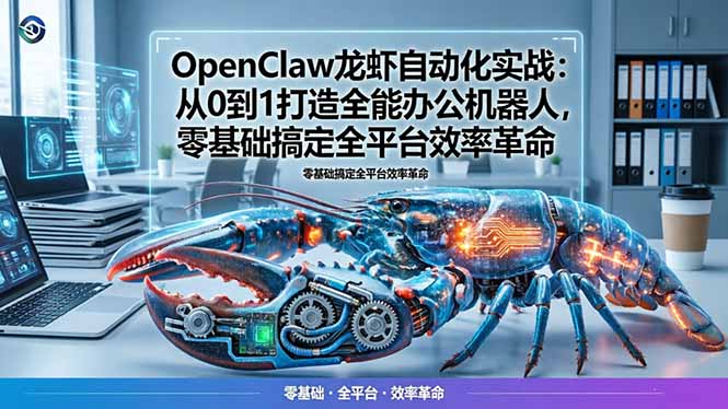 （17996期）OpenClaw龙虾自动化实战：从0到1打造全能办公机器人，零基础搞定全平台效率革命|无忧资源社