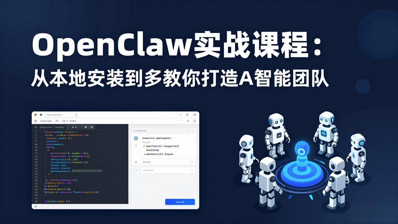 （17883期）OpenClaw实战课程：从本地安装到多Agent协同，手把手教你打造AI智能团队|无忧资源社