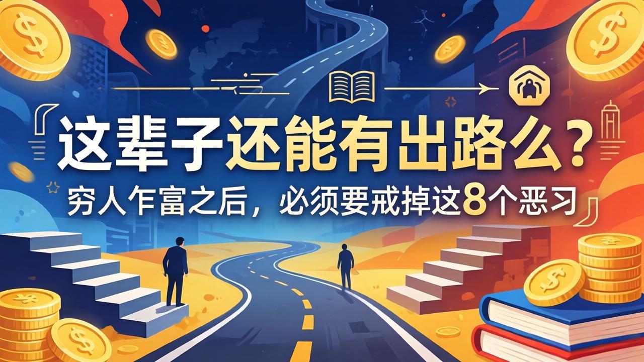 （18214期）关于人生两篇付费文章【这辈子还能有出路么？】【穷人乍富之后，必须要戒掉这8个恶习】|无忧资源社