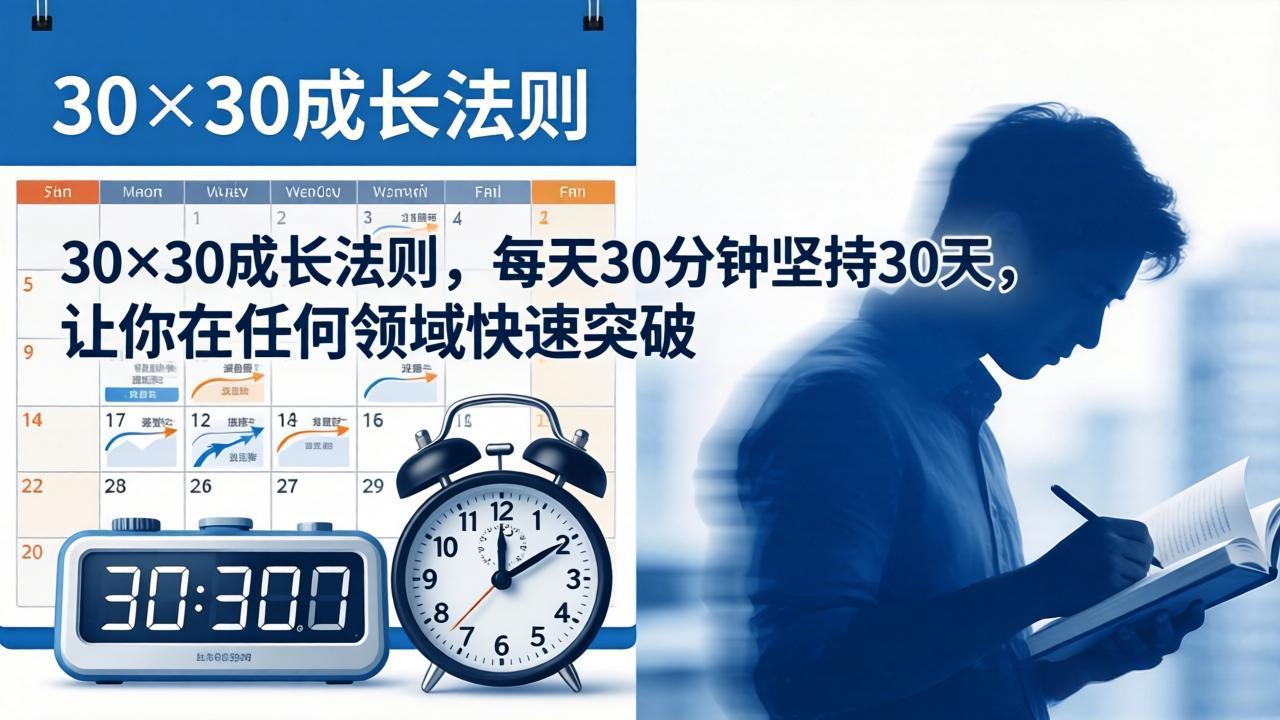 （18057期）付费文章：30×30成长法则，每天30分钟坚持30天，让你在任何领域快速突破|无忧资源社