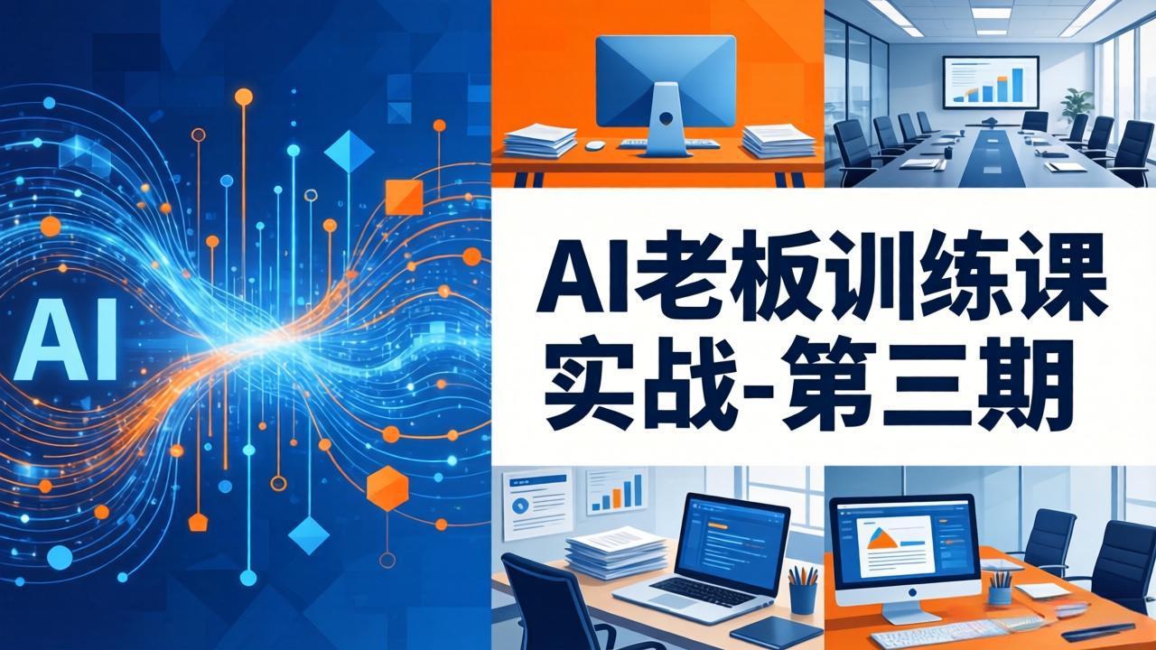 （18025期） AI老板训练课实战-第三期：AI+内容应用落地教学，从0到1打通AI变现完整路径|无忧资源社