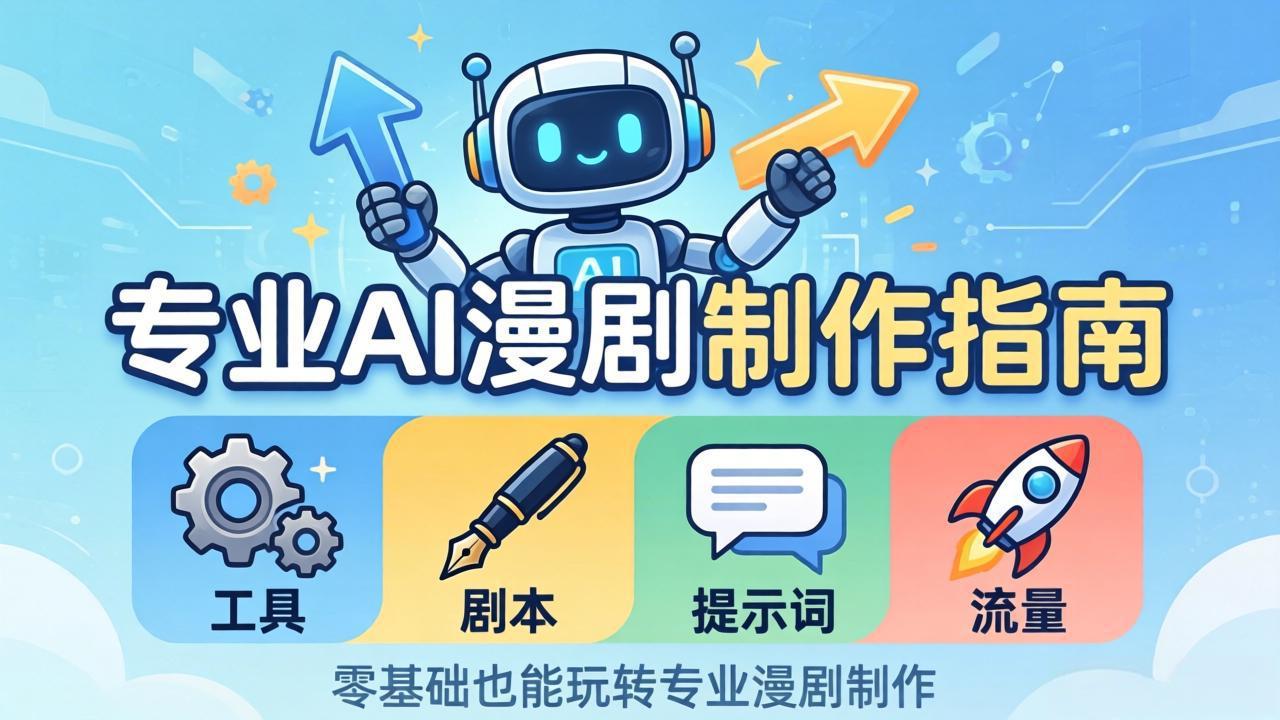 （18190期）专业AI漫剧制作指南：工具+剧本+提示词+流量全流程，零基础也能玩转专业漫剧制作|无忧资源社