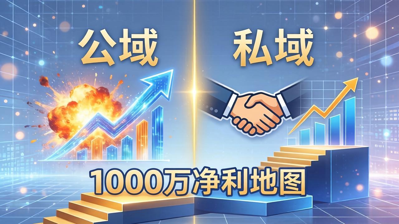 （18217期）公域玩命出爆款，私域悄悄做成交：这套AI内训课，2026给你打通1000万净利的地图|无忧资源社