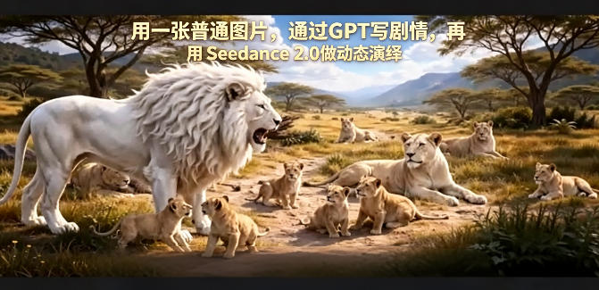 用一张普通图片，通过GPT写剧情，再用Seedance 2.0做动态演绎，居然能生成迪士尼风格搞笑动画|无忧资源社