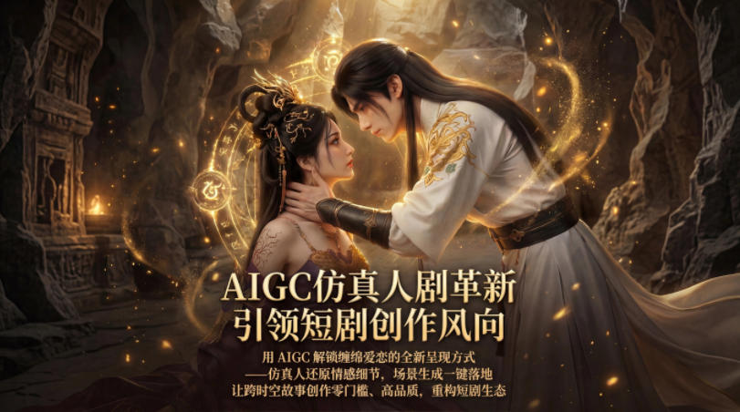 AIGC仿真人《合欢宗》短剧教学，用AIGC解锁缠绵爱恋的全新呈现方式，让跨时空故事创作零门槛、高品质，重构短剧生态|无忧资源社
