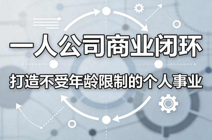一人公司商业闭环，打造一份不受年龄限制的个人事业|无忧资源社