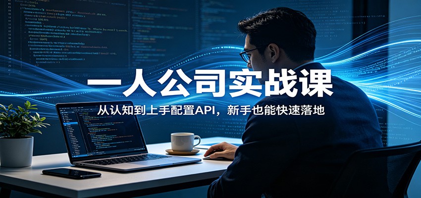 一人公司实战课：从认知到上手配置API，新手也能快速落地|无忧资源社
