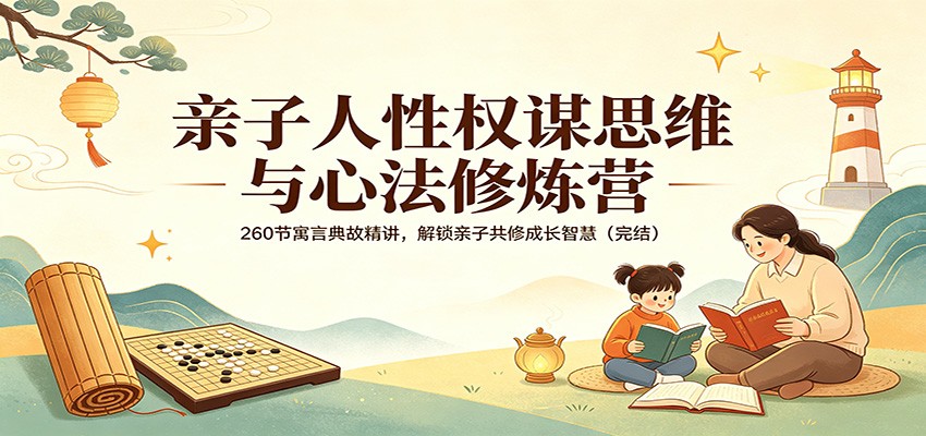 亲子人性权谋思维与心法修炼营：260节寓言典故精讲，解锁亲子共修成长智慧（完结）|无忧资源社