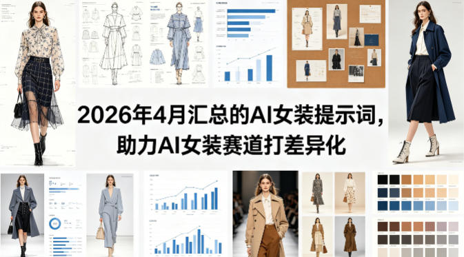 2026年4月汇总的AI女装提示词，助力AI女装赛道打差异化|无忧资源社