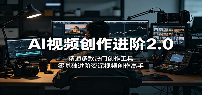 AI视频创作进阶2.0：精通多款热门创作工具，零基础进阶资深视频创作高手|无忧资源社