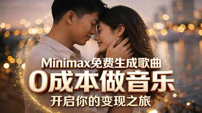 （18401期）Minimax免费生成歌曲实测！0成本做音乐，说唱流行Lofi一键生成|无忧资源社