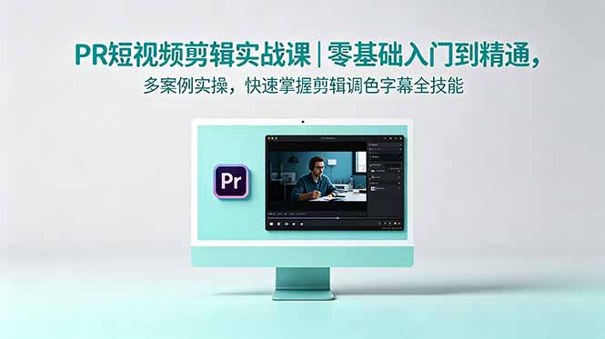 （18633期）PR短视频剪辑实战课｜零基础入门到精通，多案例实操，快速掌握剪辑调色字幕全技能|无忧资源社