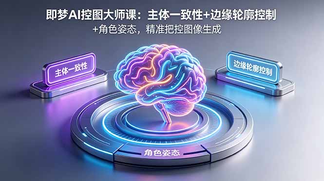 （18619期）即梦AI控图大师课：主体一致性+边缘轮廓控制+角色姿态，精准把控图像生成|无忧资源社
