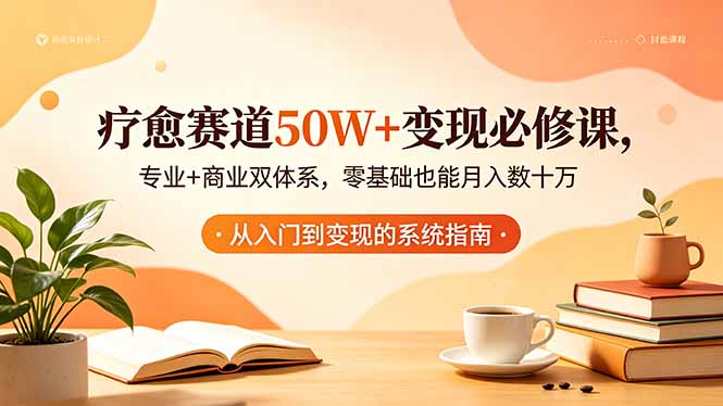（18523期）疗愈赛道50W+变现必修课，专业+商业双体系，零基础也能月入数十万|无忧资源社
