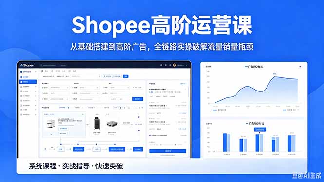 （18499期）Shopee高阶运营课-2026年5月更新，从基础搭建到高阶广告，全链路实操破解流量销量瓶颈|无忧资源社