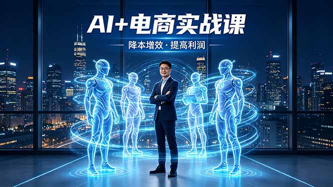 （18328期）AI+电商实战课，1人+N个AI 智能体，把SOP变AI员工，实现降本增效提高利润|无忧资源社