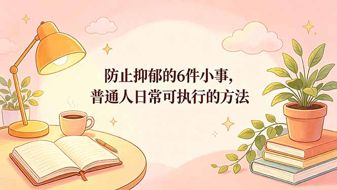 （18385期）付费文章：防止抑郁的6件小事，普通人日常可执行的方法|无忧资源社