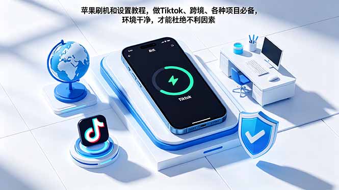 （18558期）苹果刷机和设置教程，做Tiktok、跨境、各种项目必备，环境干净，才能杜绝不利因素|无忧资源社
