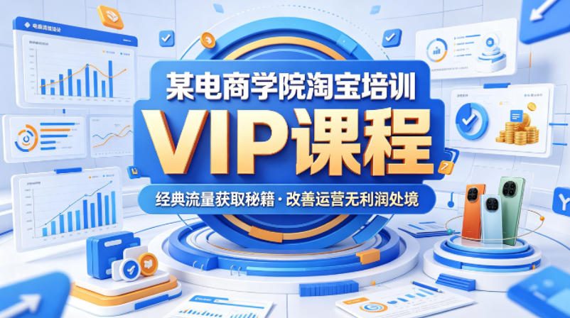某电商学院淘宝培训VIP课程，各种经典有用的流量获取秘籍，改善运营产品没利润的处境（2026年5月）|无忧资源社