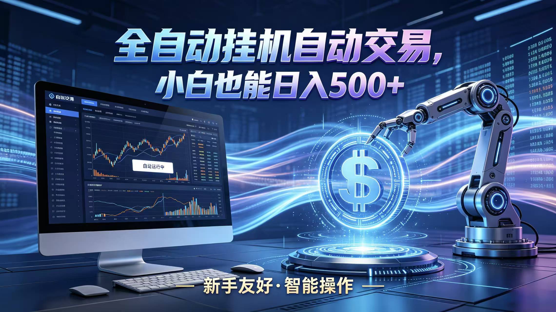 全新智能化交易助手，傻瓜式操作，小白也能快速上手，轻松实现日入500+|无忧资源社