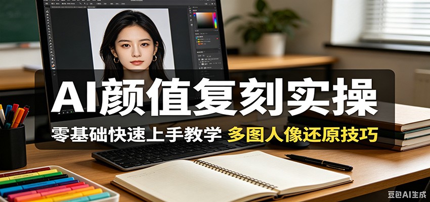 AI颜值复刻实操，零基础快速上手教学，多图人像还原技巧|无忧资源社
