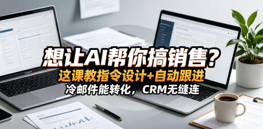 想让AI帮你搞销售？这课教指令设计+自动跟进，冷邮件能转化，CRM无缝连！【原创双语字幕】|无忧资源社