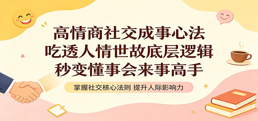 高情商社交成事心法：吃透人情世故底层逻辑，秒变懂事会来事高手|无忧资源社
