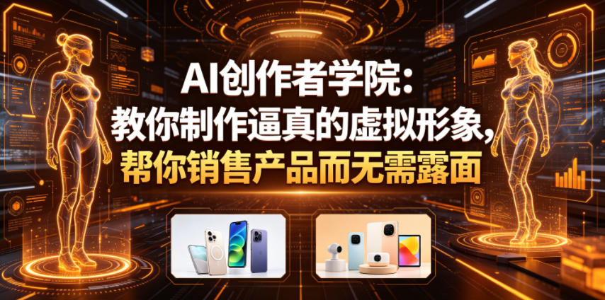 AI创作者学院：教你制作逼真的虚拟形象，帮你销售产品而无需露面【原创双语字幕】|无忧资源社