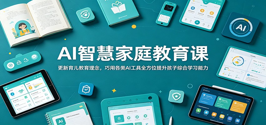 AI智慧家庭教育课：更新育儿教育理念，巧用各类AI工具全方位提升孩子综合学习能力|无忧资源社