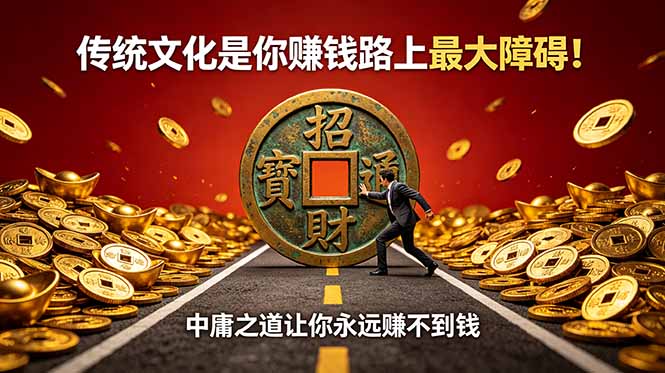 （18872期）付费文章：传统文化是你赚钱路上最大障碍！中庸之道让你永远赚不到钱|无忧资源社