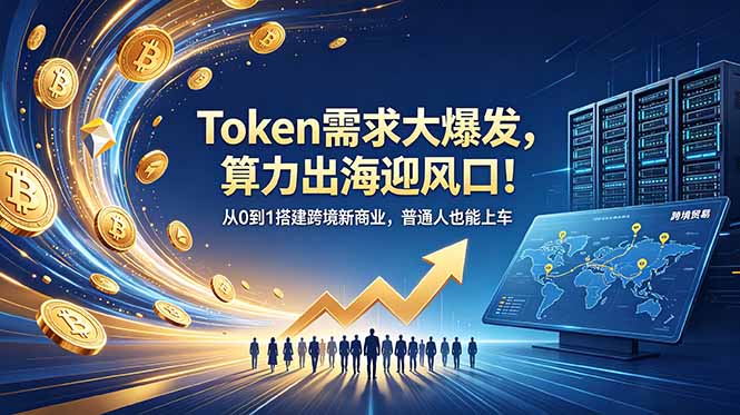 （18889期）Token需求大爆发，算力出海迎风口！从0到1搭建跨境新商业，普通人也能上车|无忧资源社