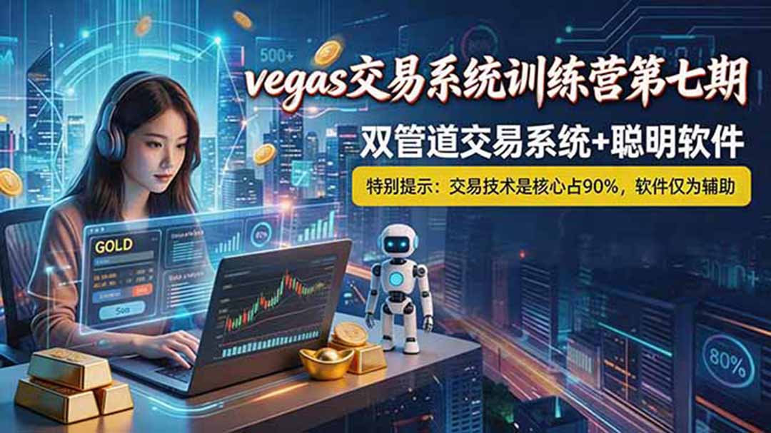 （18770期）【海外美金AI搬砖】Vegas交易技术+聪明软件， 黄金期货日赚50-1000U， 长期稳定，小白轻松上手|无忧资源社