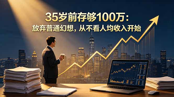 （18689期）35岁前存够100万：放弃普通幻想，从不看人均收入开始|无忧资源社