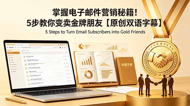 （18923期）掌握电子邮件营销秘籍！5步教你变卖金牌朋友【原创双语字幕】|无忧资源社