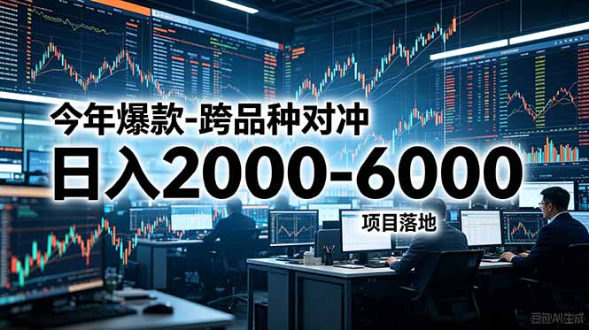 （18918期）今年爆款-跨品种对冲日入2000-6000，项目落地！|无忧资源社