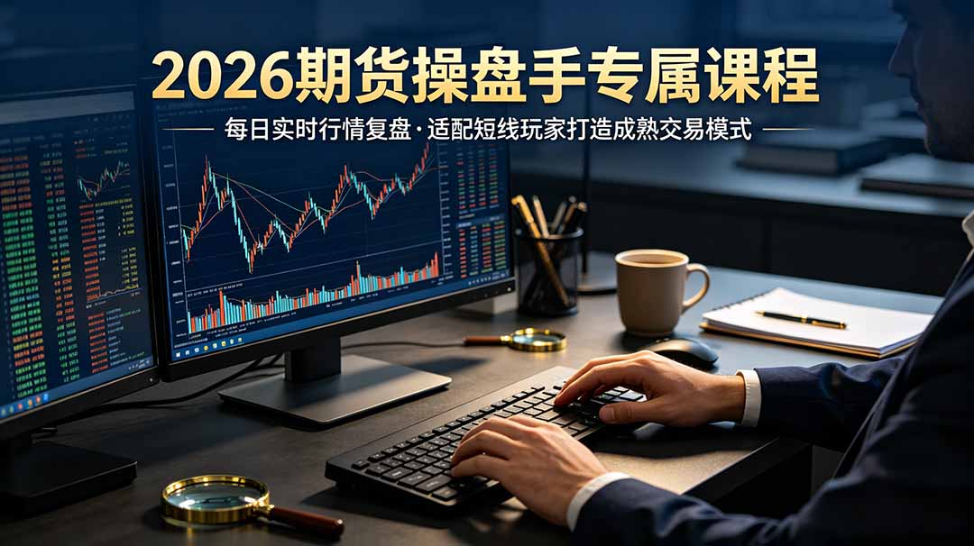 （19093期）2026期货操盘手专属课程-更新6月，每日实时行情复盘，适配短线玩家打造成熟交易模式|无忧资源社