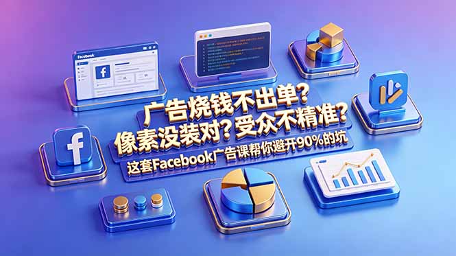 （18850期）广告烧钱不出单？像素没装对？受众不精准？这套Facebook广告课帮你避开90%的坑-原创双语字幕|无忧资源社