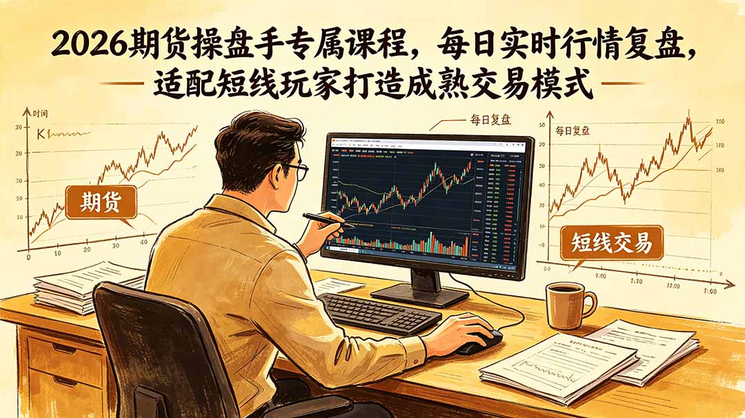 （18902期）2026期货操盘手专属课程-更新6月，每日实时行情复盘，适配短线玩家打造成熟交易模式|无忧资源社