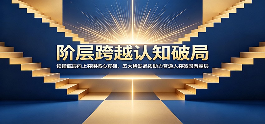阶层跨越认知破局：读懂底层向上突围核心真相，五大稀缺品质助力普通人突破固有圈层|无忧资源社